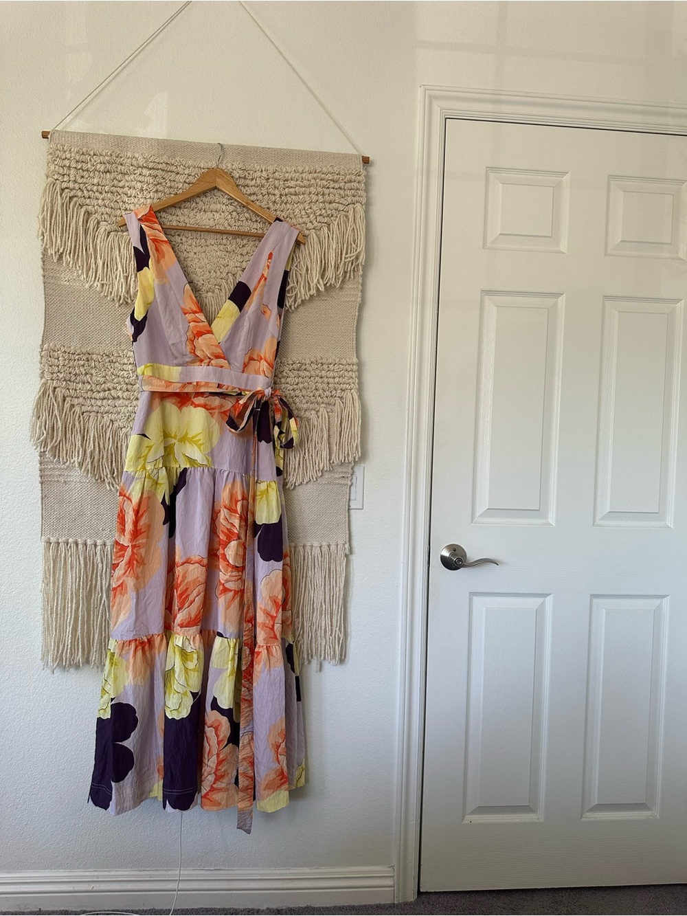 Maeve Floral Wrap Maxi Dress NWT